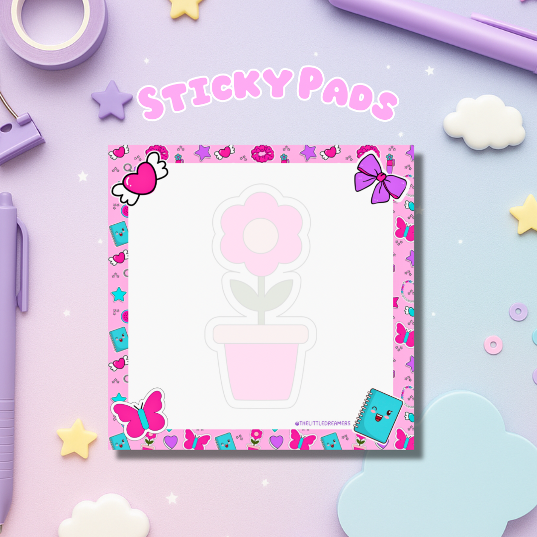 Pink Pop Sticky Notes