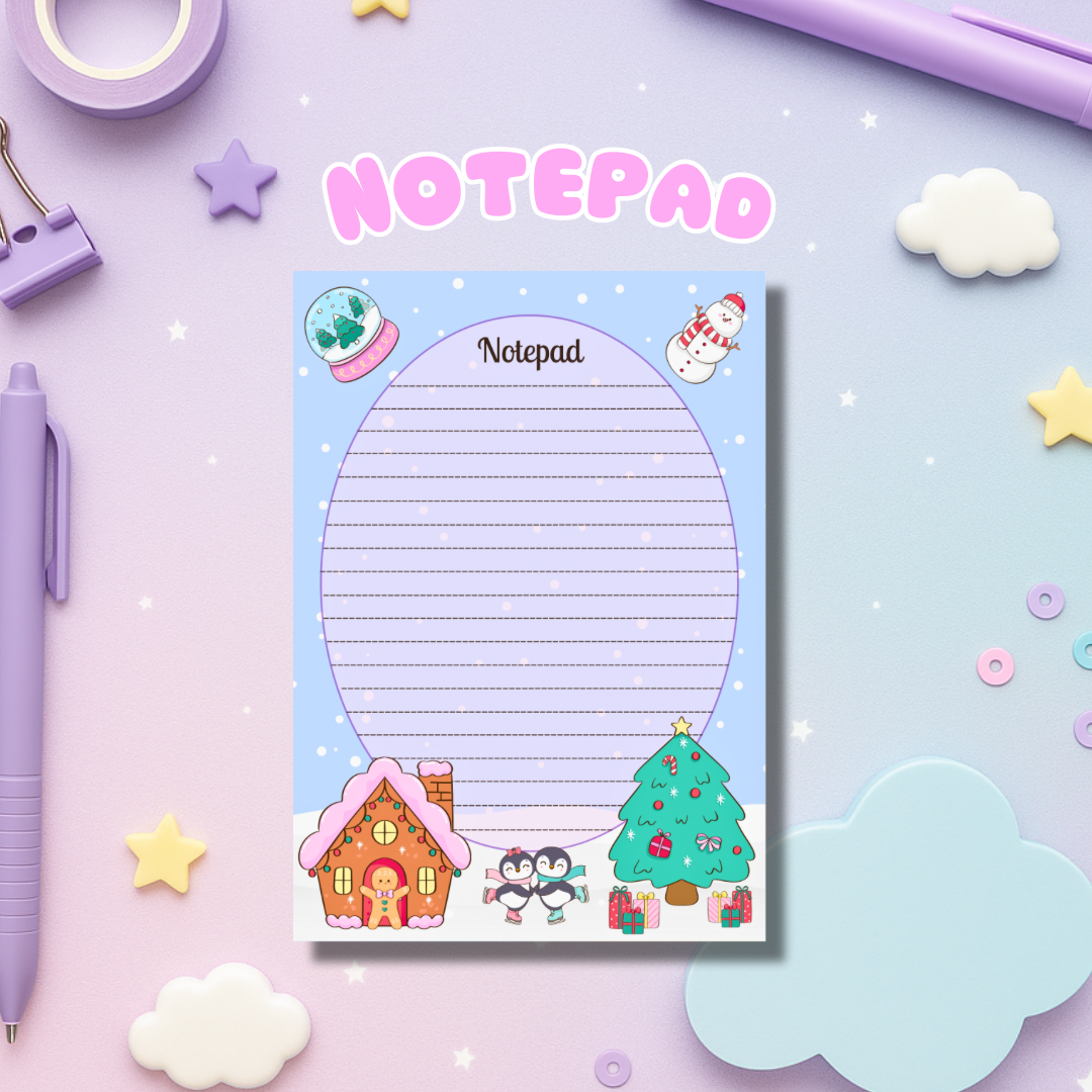Christmas Pals A6 Notepad