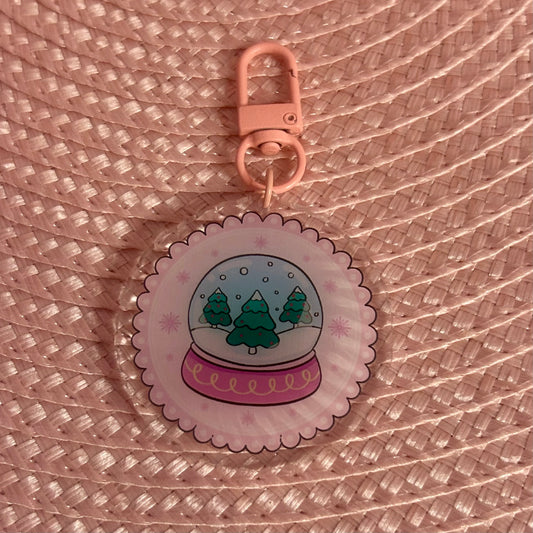 Winter Snowglobe Acrylic Keychain