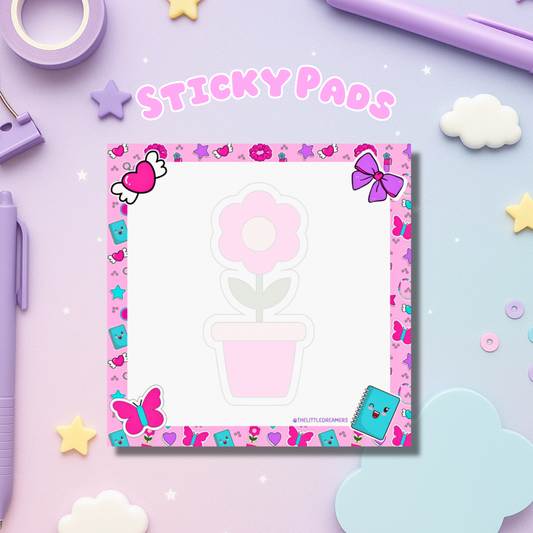 Pink Pop Sticky Notes