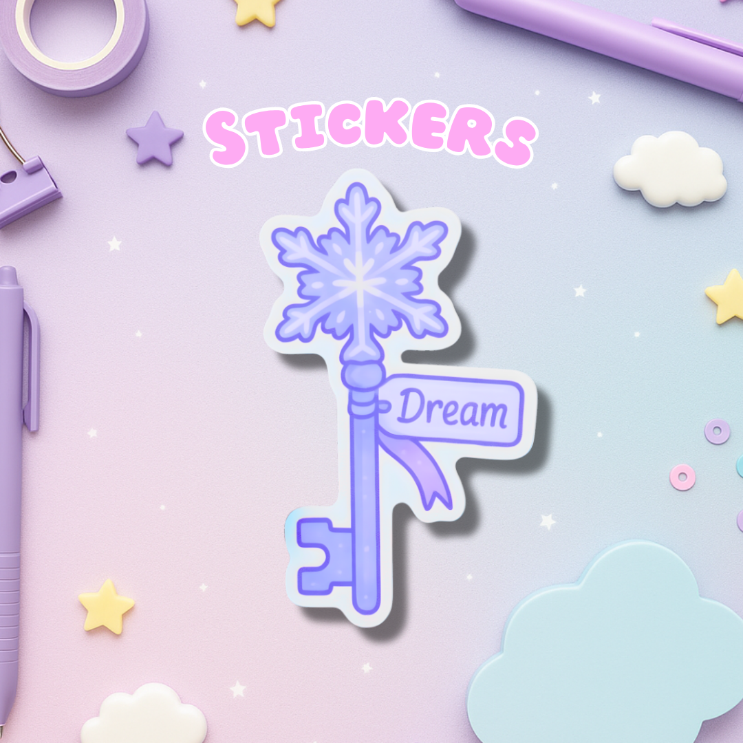 Frozen Key Sticker