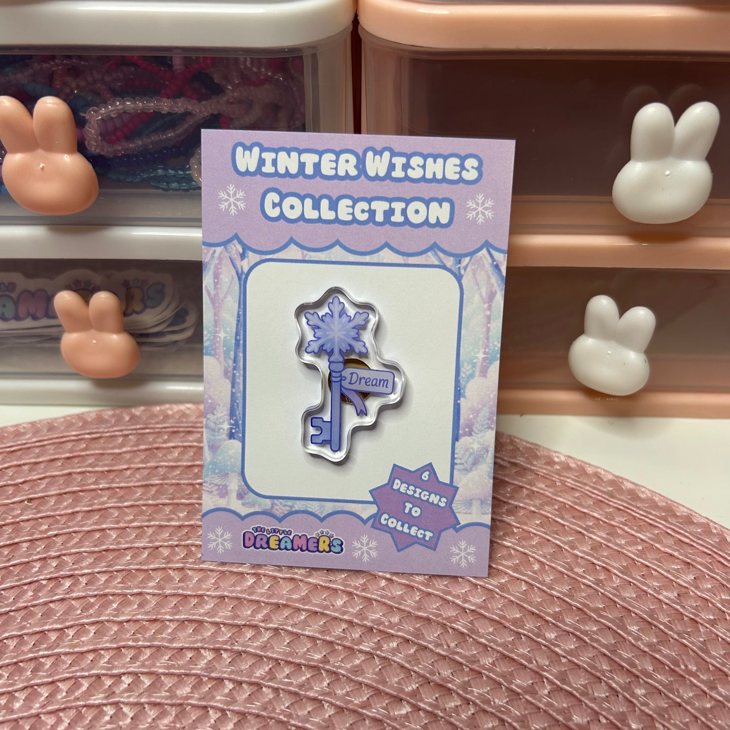 Frozen Key Acrylic Pin