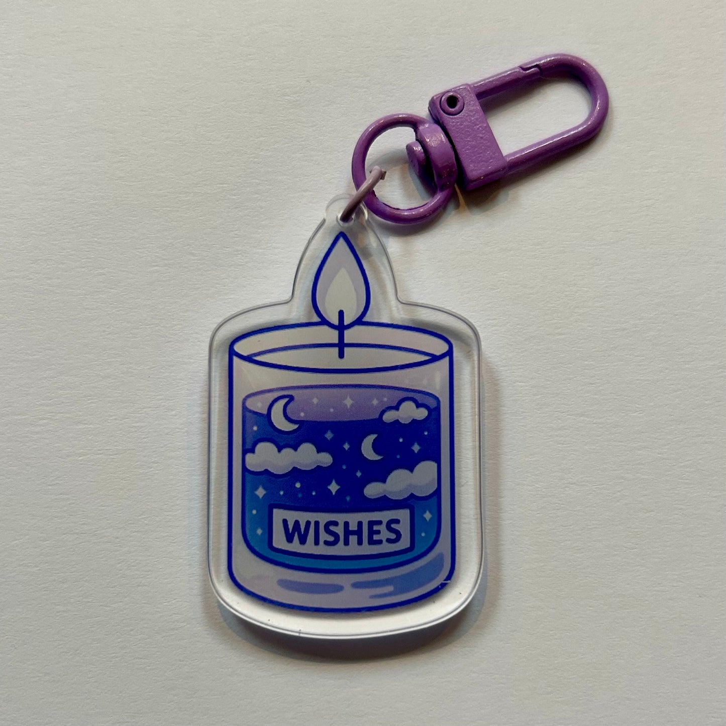 Candle Acrylic Keychain