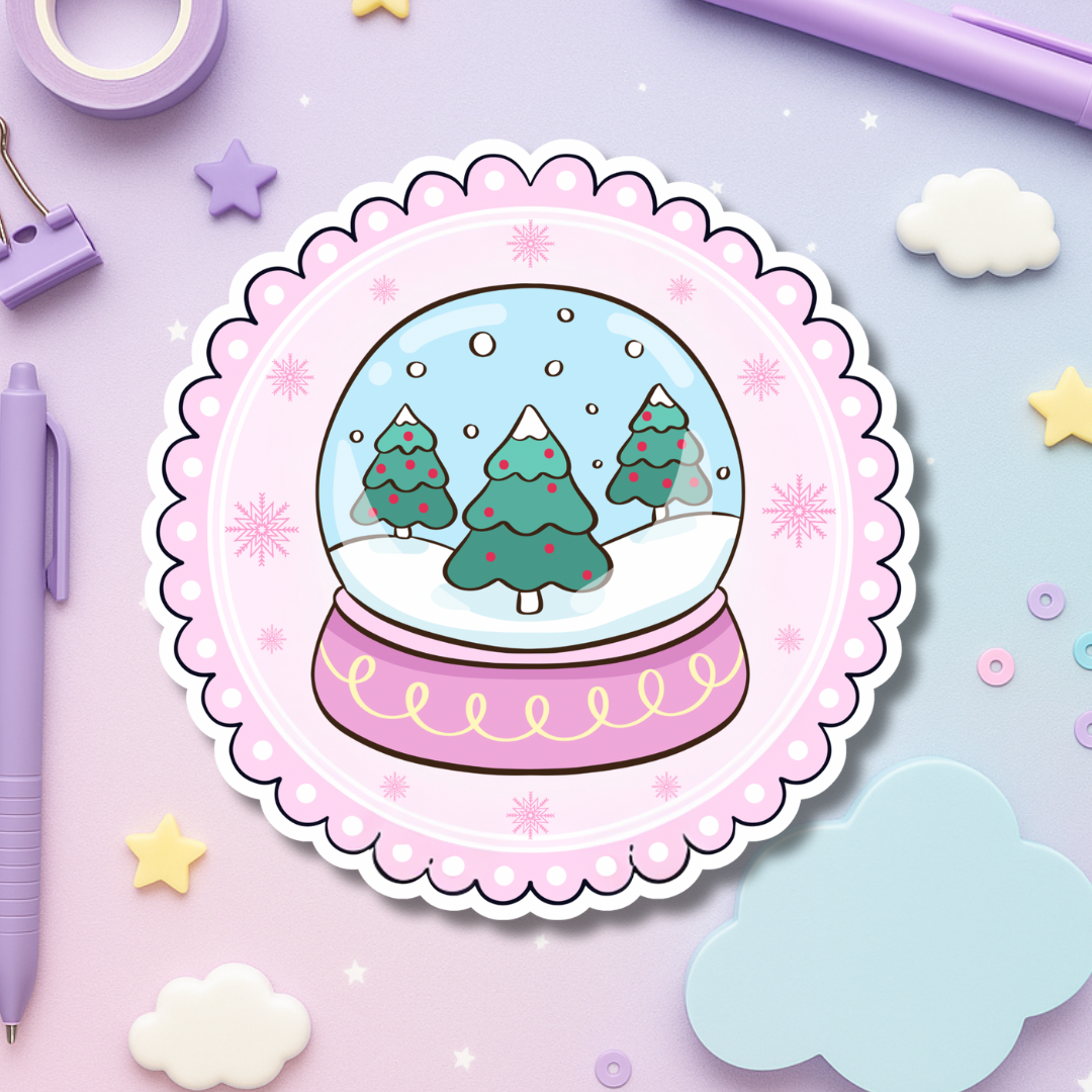 Winter Snowglobe Sticker