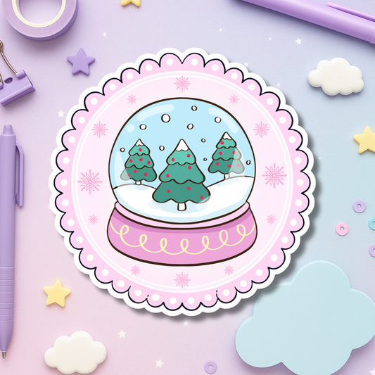 Winter Snowglobe Sticker