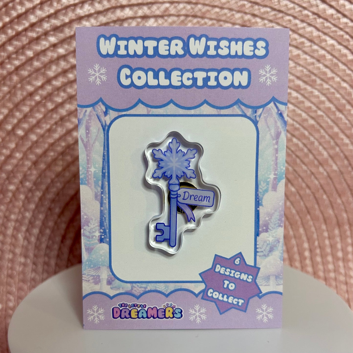 Frozen Key Acrylic Pin