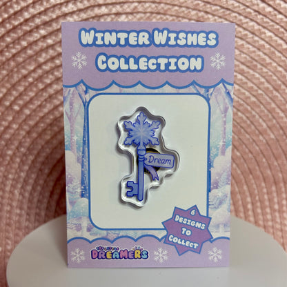 Frozen Key Acrylic Pin