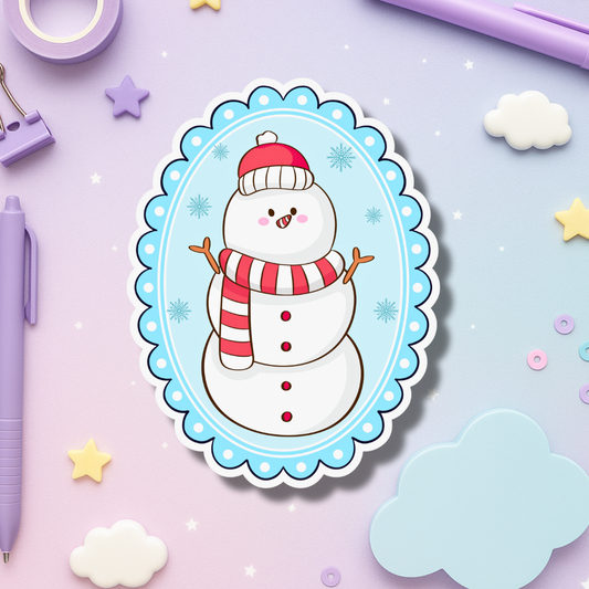Happy Snowman Sticker