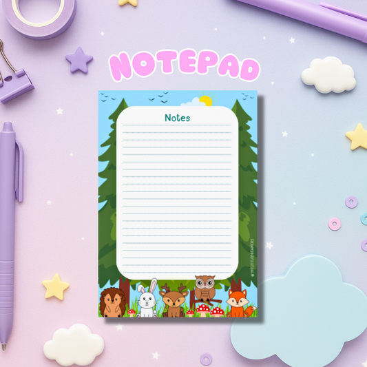 Forest Friends A5 Notepad