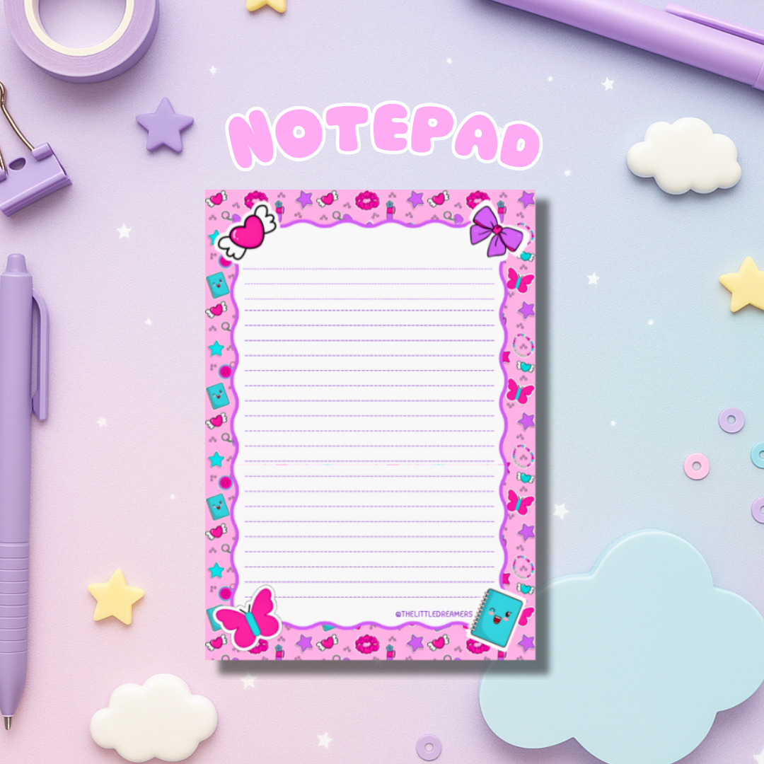 Pink Pop A6 Notepad