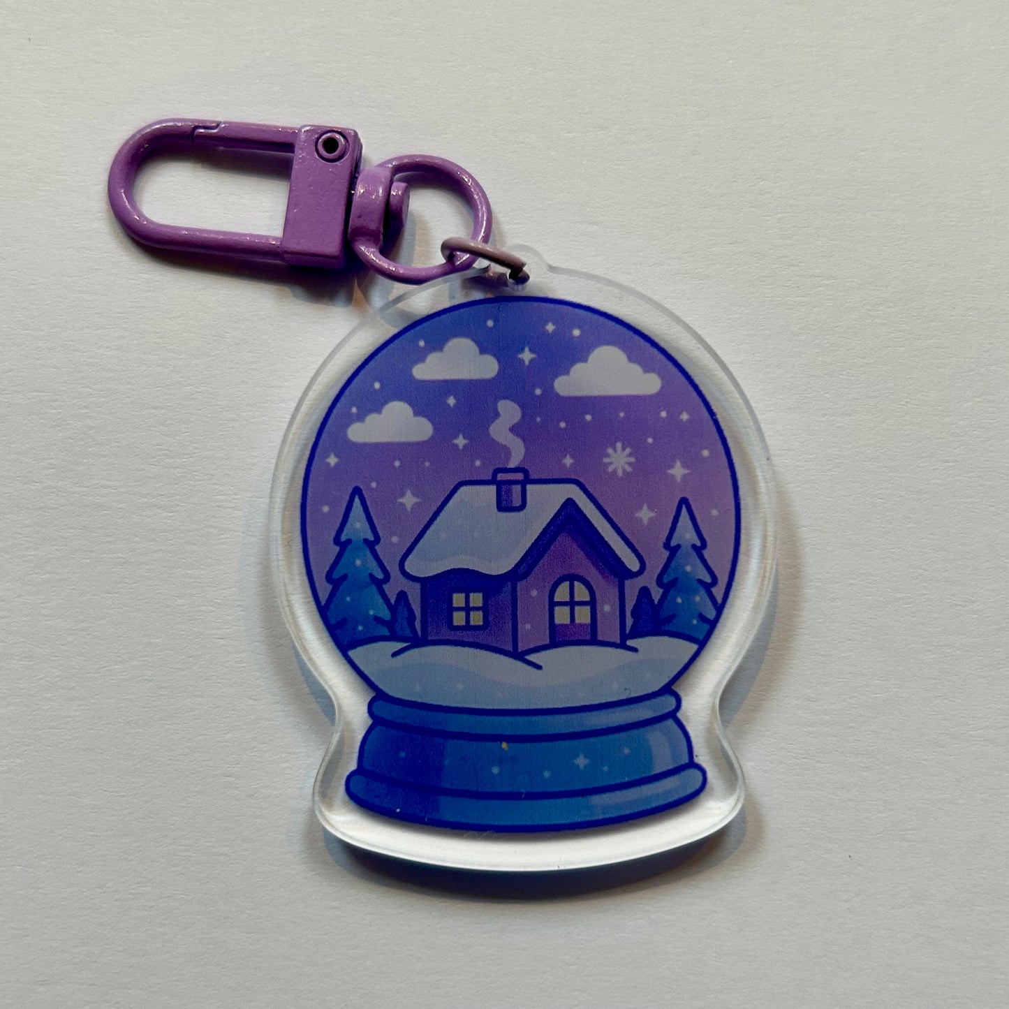 Snowglobe Acrylic Keychain