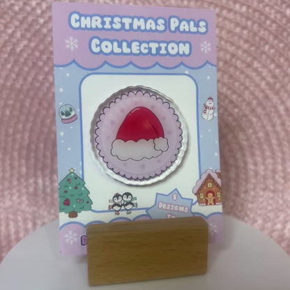Christmas Hat Acrylic Pin